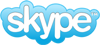 Skype logo -  link to Skype.com